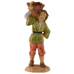 Man with basket 10 cm in pvc lux