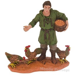 Contadino ciba galline serie cm 8 Oliver