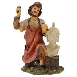 Scultore in resina serie 12 cm