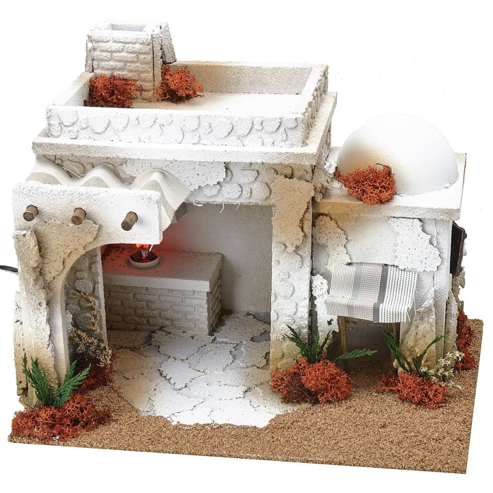 Arab style tavern with fire effect oven cm 35x25x27 h