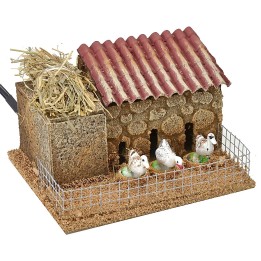 Farmyard ducks in movement cm 14x12x8,5 h
