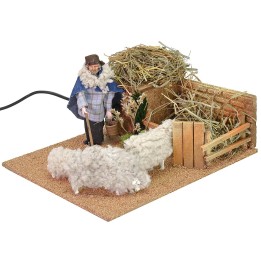 Pastor de 12 cm al redil en movimiento 19x23x13 h