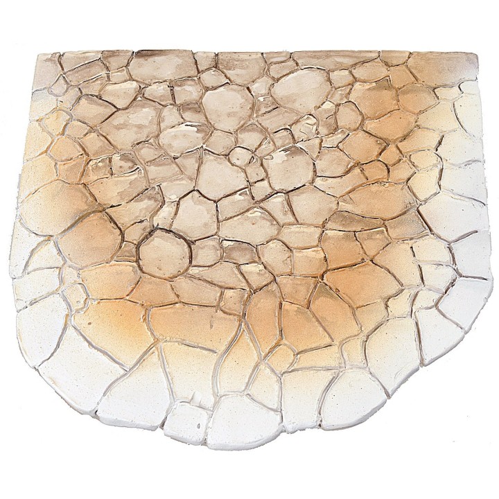 Resin paving for square with stone effect cm 24,5x23,5x0,9 h
