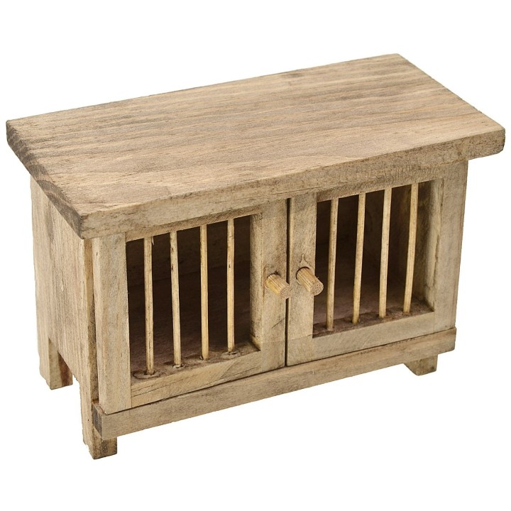 Gabbia in legno per animali da campagna cm 10x5x7 h.