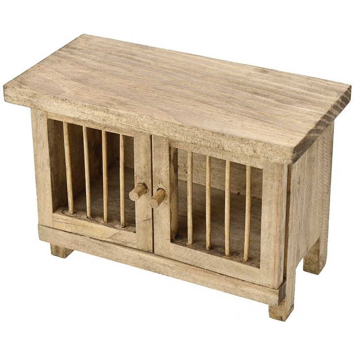 Gabbia in legno per animali da campagna cm 10x5x7 h.