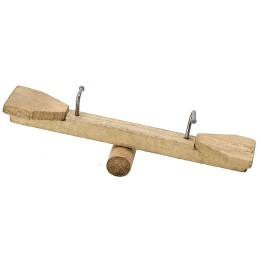 Balancín de madera oscilante cm 10x2,5x3,5 h
