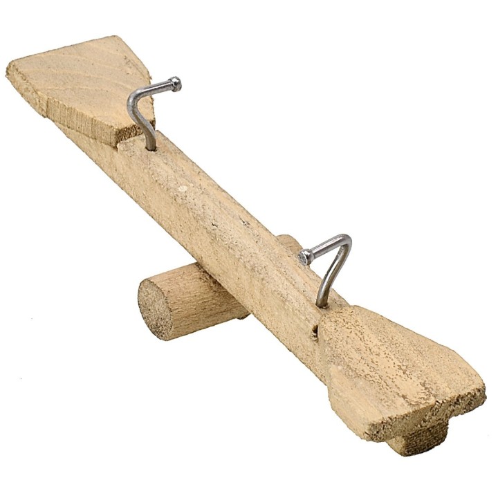 Balancín de madera oscilante cm 10x2,5x3,5 h