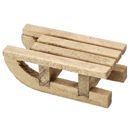 Trineo de madera cm 1,5x3x1,1 h