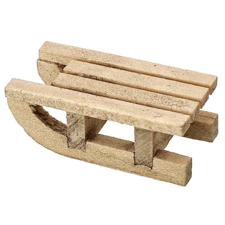 Trineo de madera cm 1,5x3x1,1 h