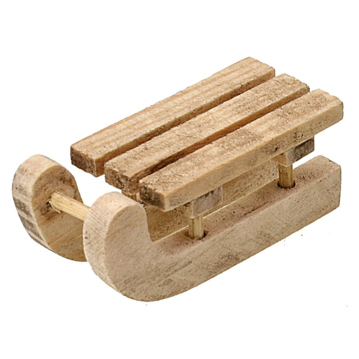 Wooden sled cm 1,7x4x1,8 h