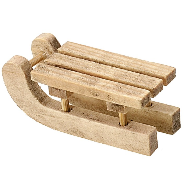 Trineo de madera cm 1,7x4x1,8 h