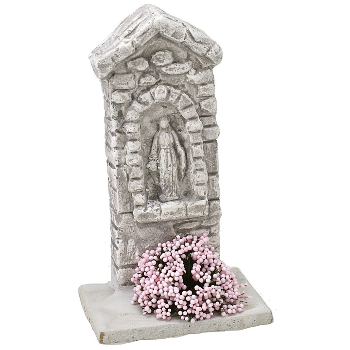 Santuario con Madonna de 5,5x5x10 cm h.