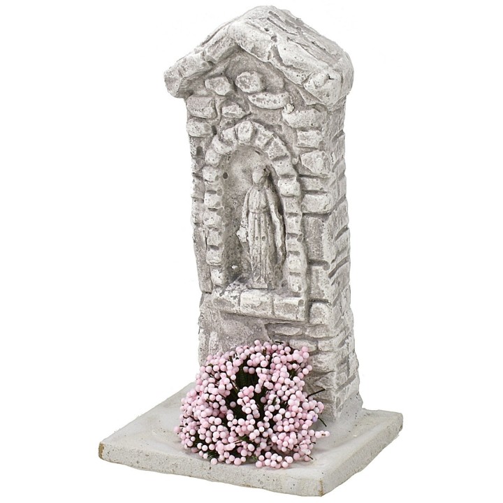 Santuario con Madonna cm 5,5x5x10 h.