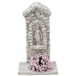 Santuario con Madonna cm 5,5x5x10 h.