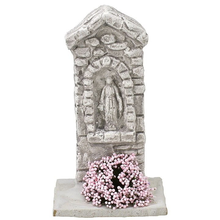 Santuario con Madonna de 5,5x5x10 cm h.