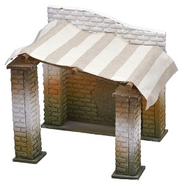 Capanna per presepe in stile orientale cm 21x20,5x18,5 h per