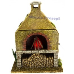 Forno con fiamma magica a led