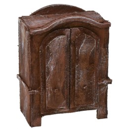 Antiqued wooden wardrobe cm 8x4,5x11 h