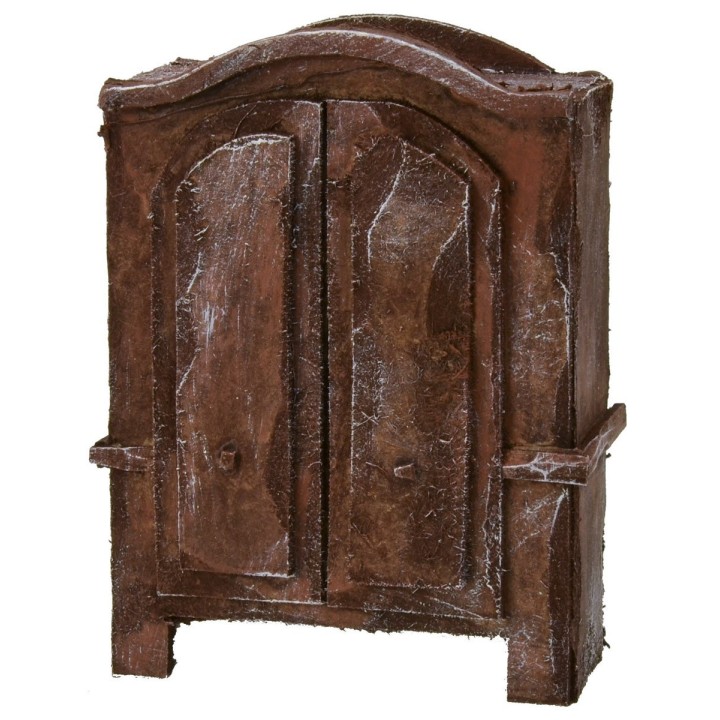 Antiqued wooden wardrobe cm 8x4,5x11 h