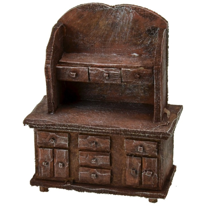 Credenza in legno antichizzato cm 9x5x11 h