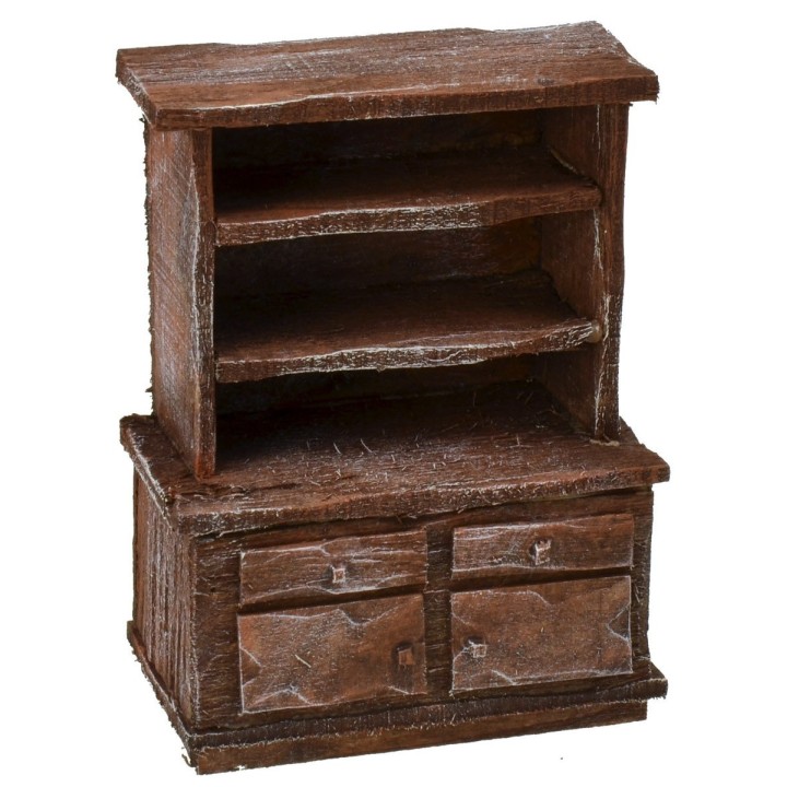 Sideboard in antiqued wood cm 8x5x11 h
