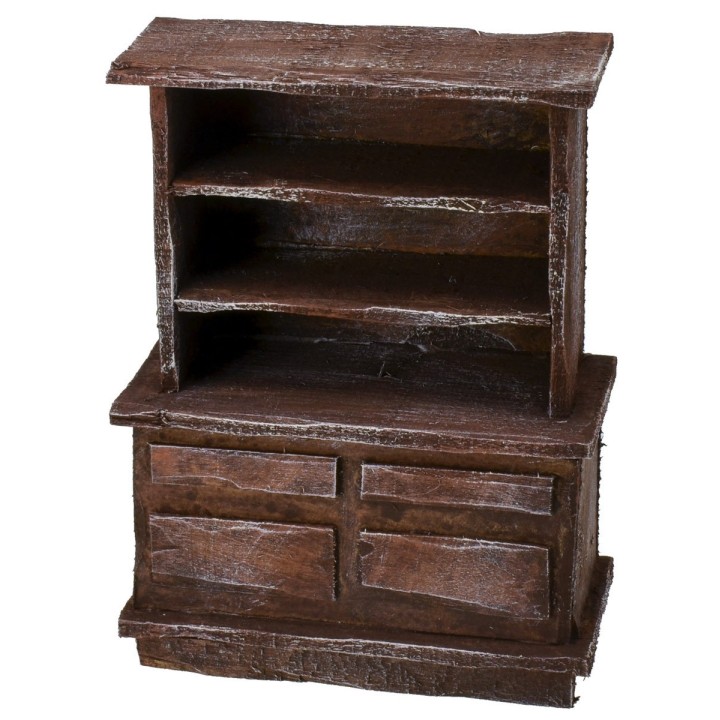 Sideboard in antiqued wood cm 10,5x5,5x14 h