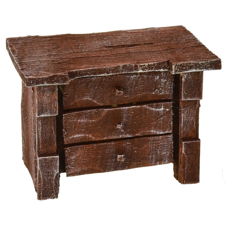 Comò in legno antichizzato 8x5x6 h