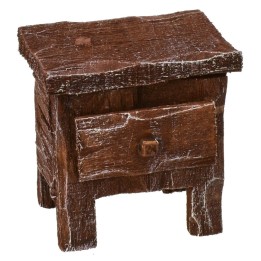 Bedside table in antiqued wood cm 4x3x4 h