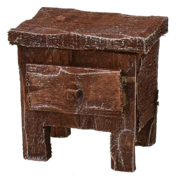Comodino in legno antichizzato cm 4x3x4 h