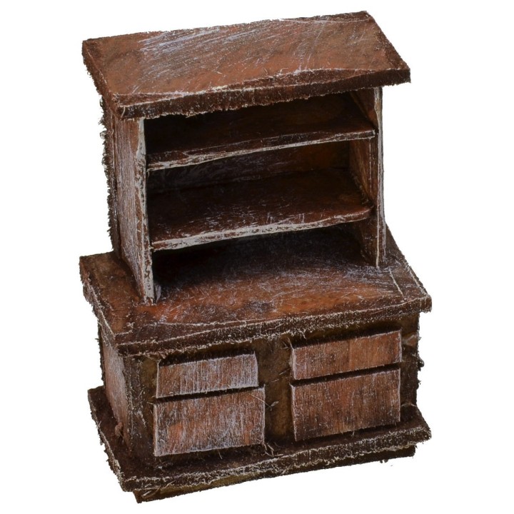 Aparador de madera envejecida cm 5x3x7 h
