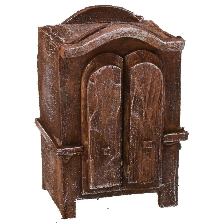 Antiqued wooden wardrobe cm 4,5x3,5x7 h