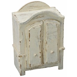 Armadio in legno sbiancato cm 10x5,5x14 h