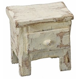 Bedside table in bleached wood cm 4x3x4 h
