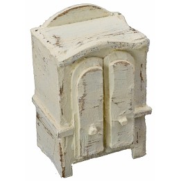 Armadio in legno sbiancato cm 4,5x3,5x7 h