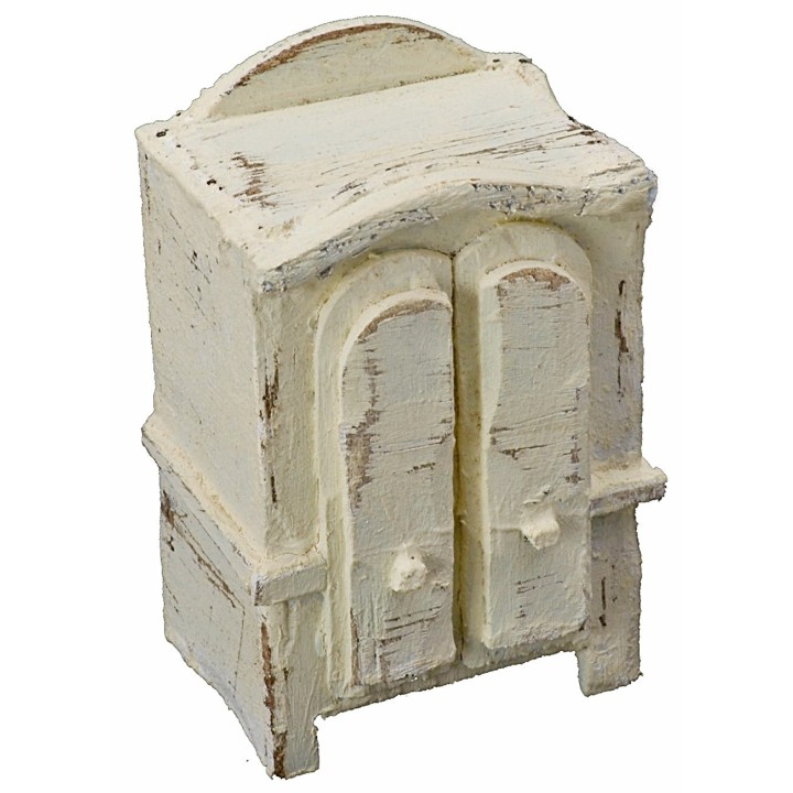 Armadio in legno sbiancato cm 4,5x3,5x7 h