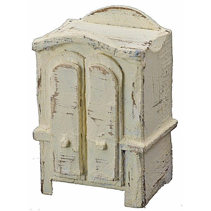 Armadio in legno sbiancato cm 4,5x3,5x7 h