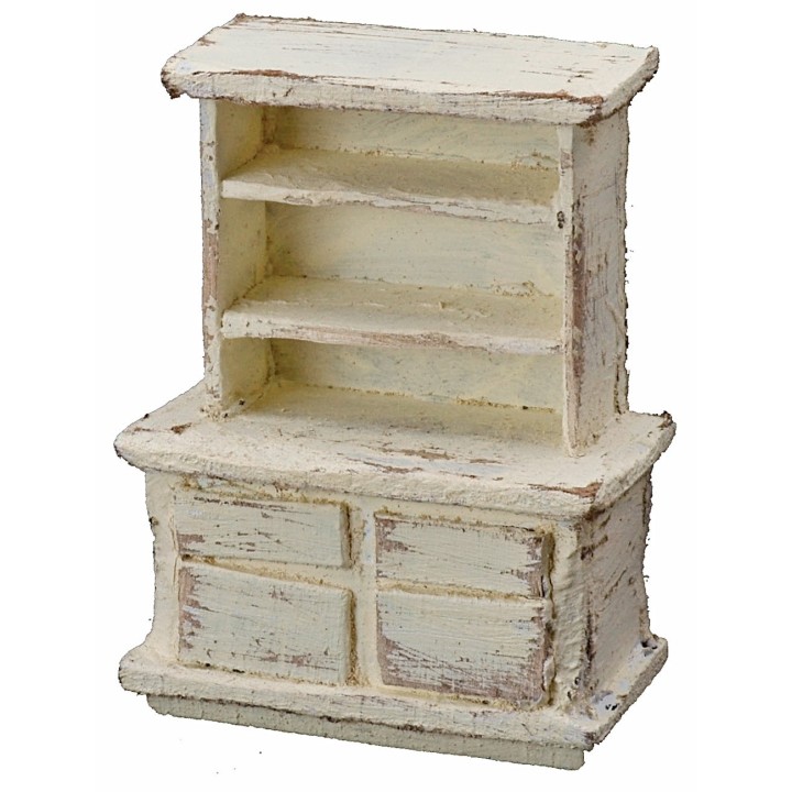 Aparador de madera blanqueada cm 5x3x7 h
