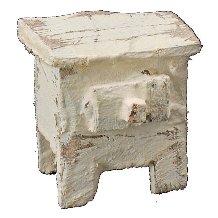 Bedside table in bleached wood cm 2x1,5x2 h