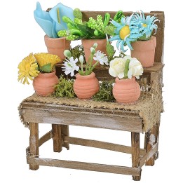 Puesto de flores cm 8x5x10,5 h