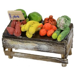 Banquete con frutas y verduras cm 6x3x3,2 h