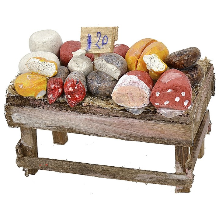 Tour with cold meats and cheeses, cm 6x3,5x4 h.