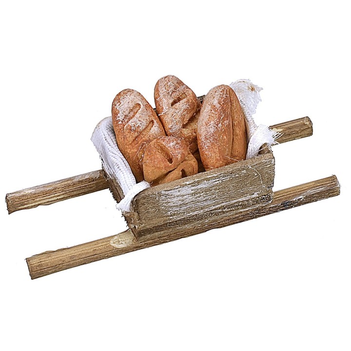 Maniella de madera con pan