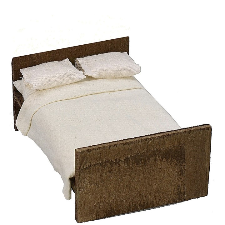 Letto matrimoniale in legno cm 10x7x4,7 h