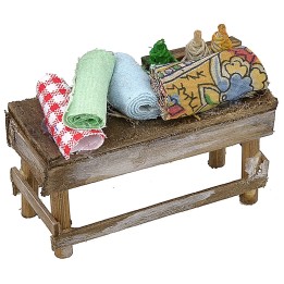 Banquet with fabrics cm 7x3x5 h