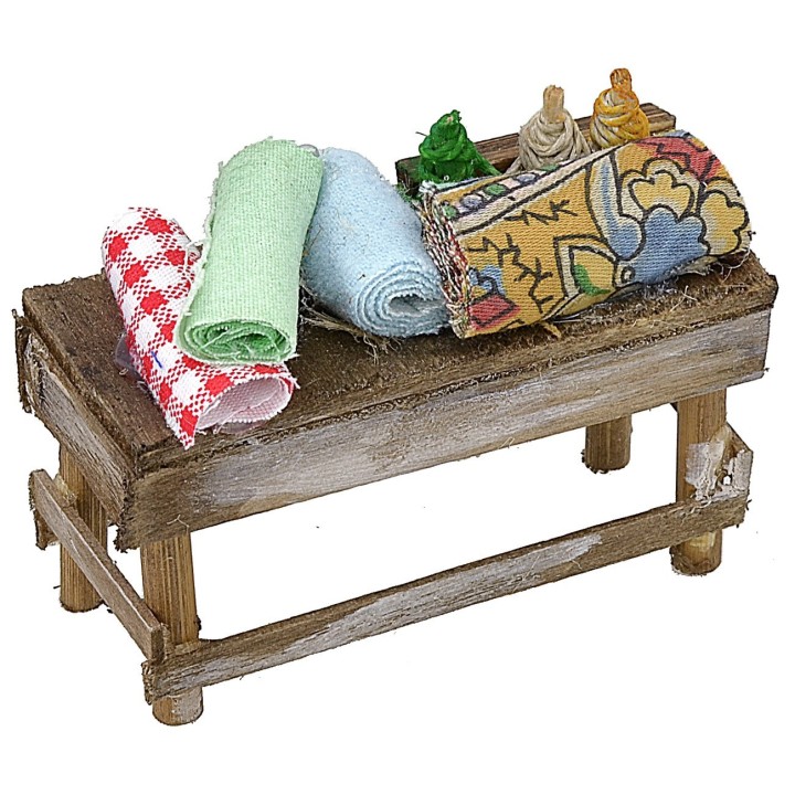 Banquet with fabrics cm 7x3x5 h