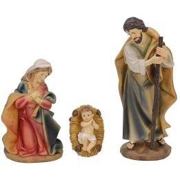 Nativity 3 subjects in resin 20 cm