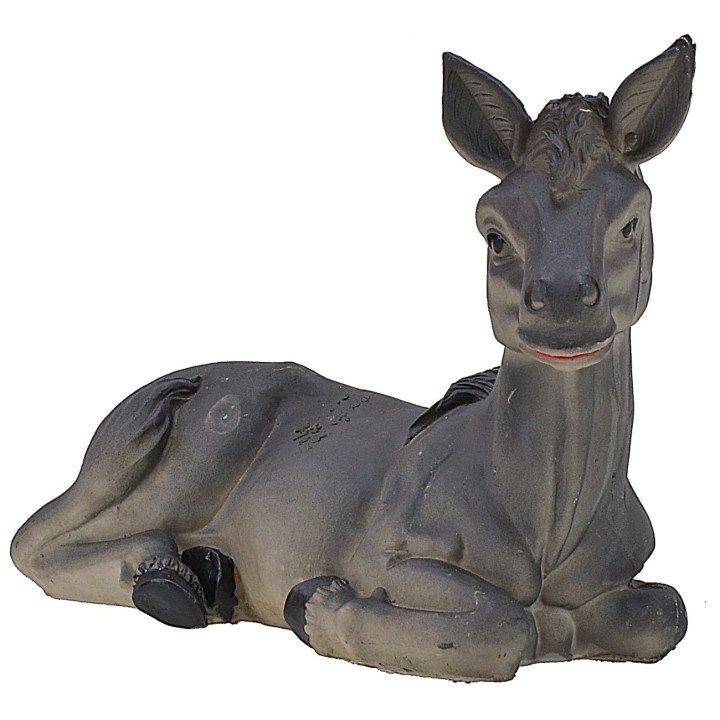 Asino seduto in resina per statue da 30 cm