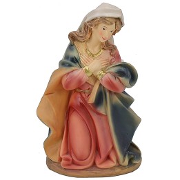 Kneeling Madonna in resin series 25 cm