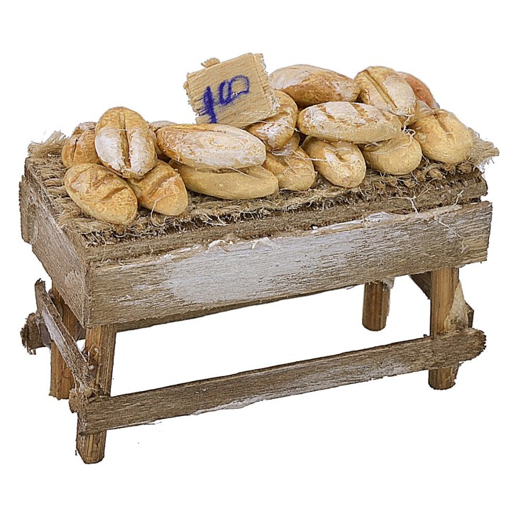 Banquet with assorted bread cm 7x3,5x5 h