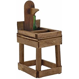 Green lux wooden bottle stopper bench
